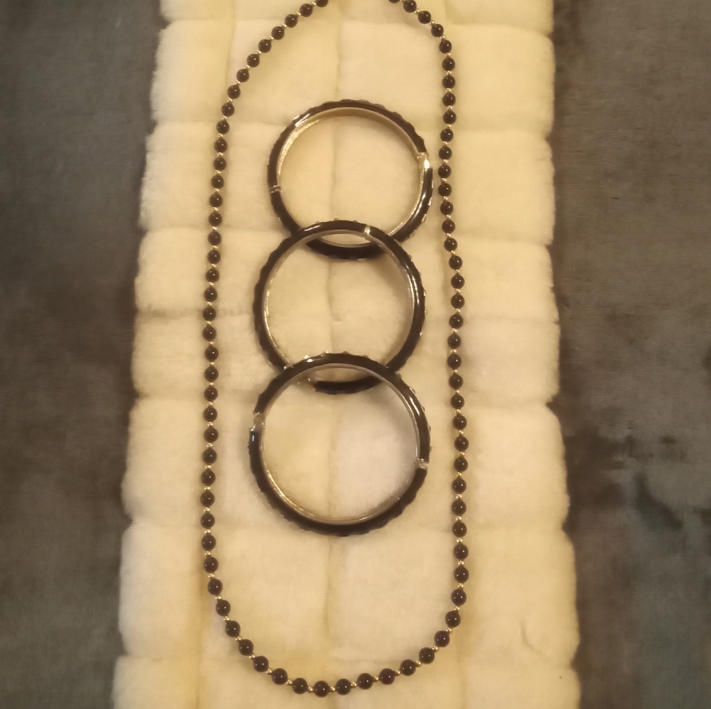 Necklace and 3 bracelets bundle